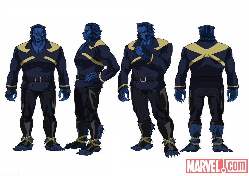 Final color art for Beast from the X-Men Anime series | Arts and Justice